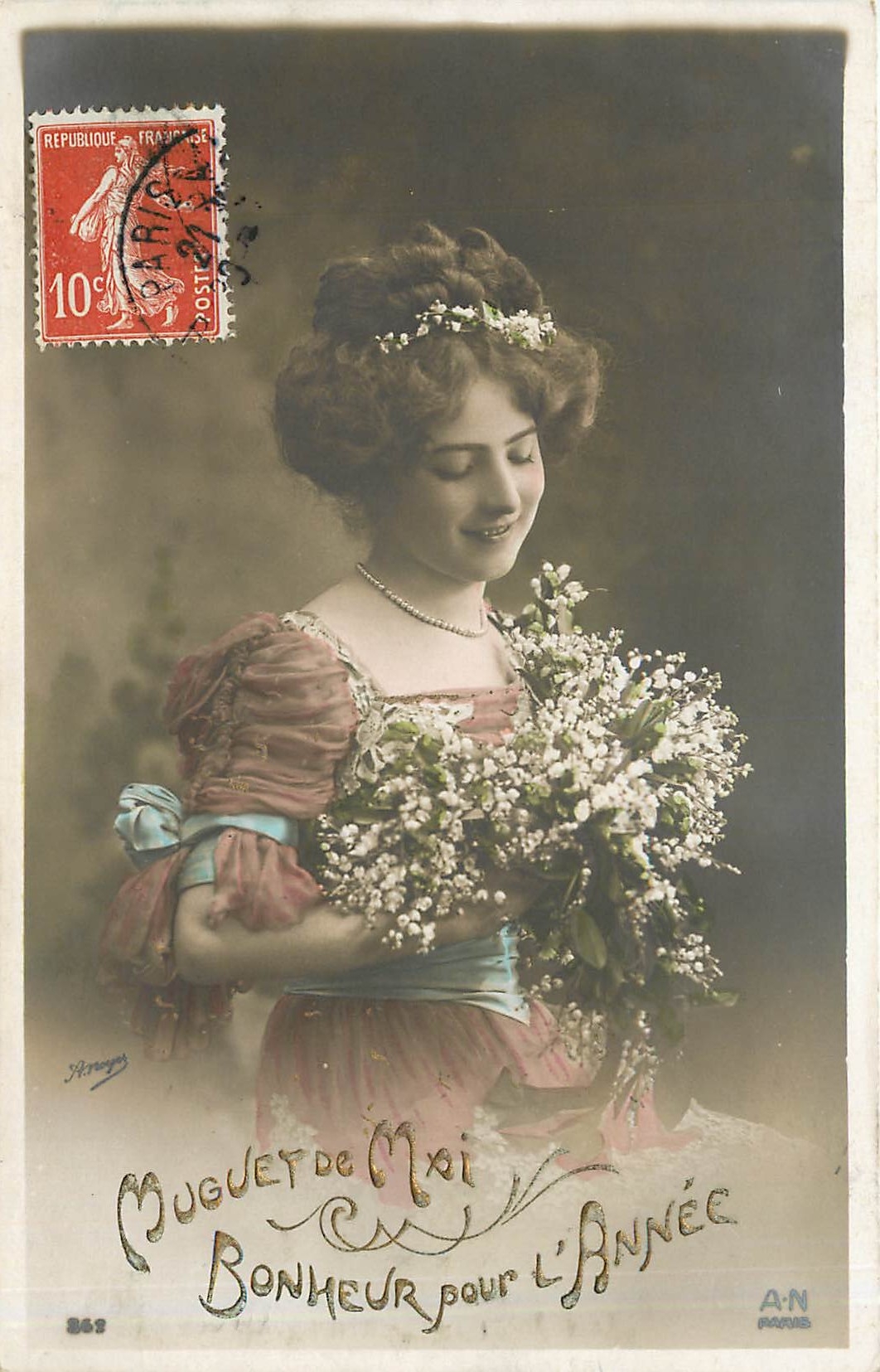 Muguet de Mai — Bonheur pour l'Année — A.N. Paris, n°862