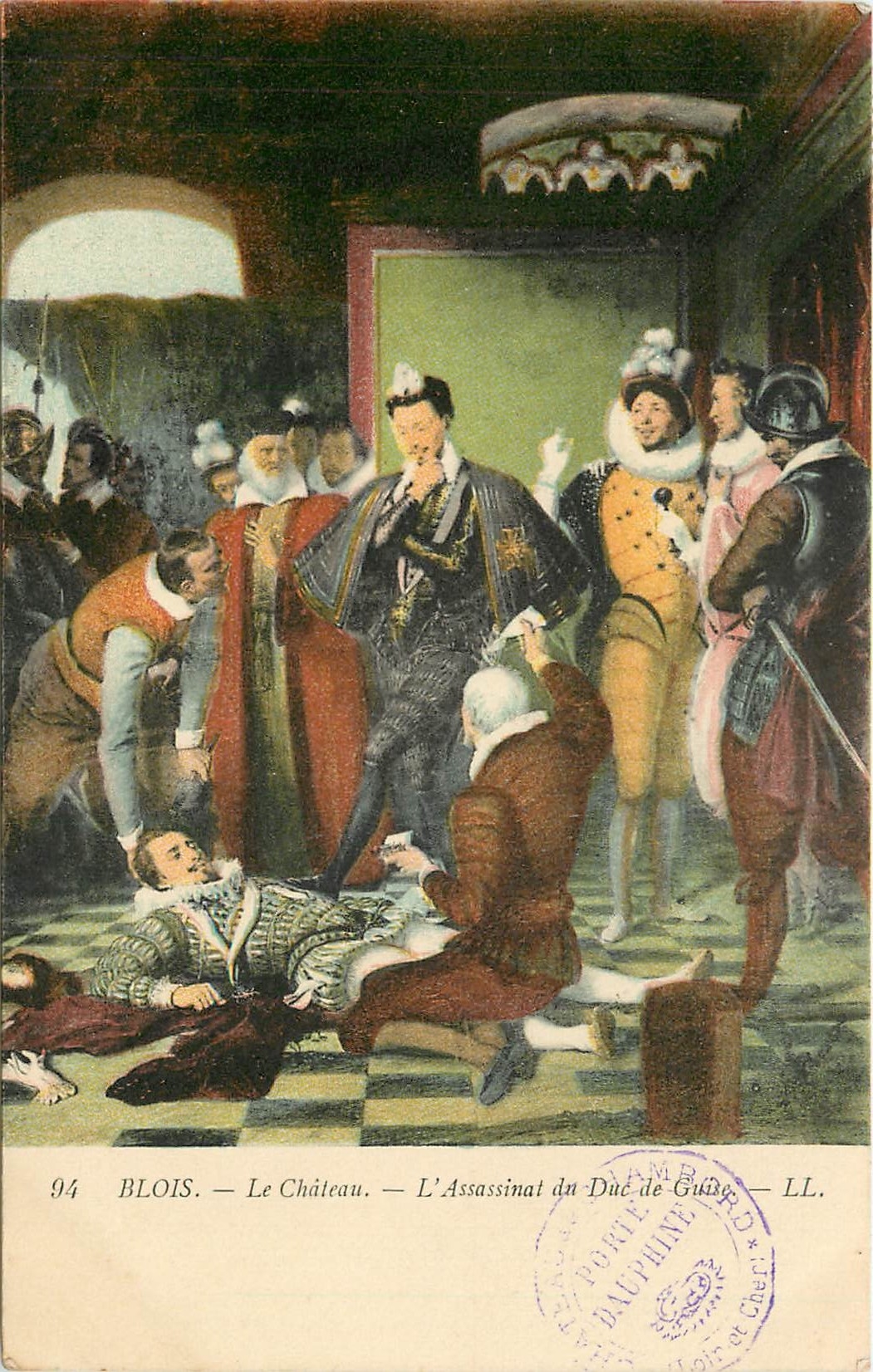 CPA Blois le Chateau l'Assassinat du Duc de Guise 