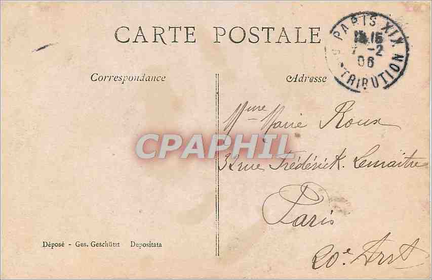 CPA Enfants — Rückseite