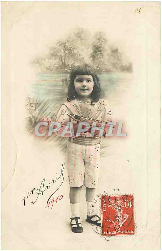 CPA 1er Avril Enfant