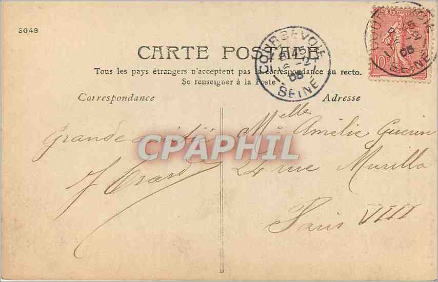 CPA Pour lui pour lui Quel est il done ce potentant ce roi  — Rückseite