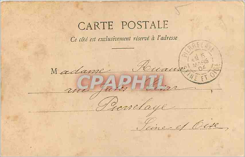 Petite Mère — Poème — Phototypie A. Bergeret & Cie, Nancy — Rückseite