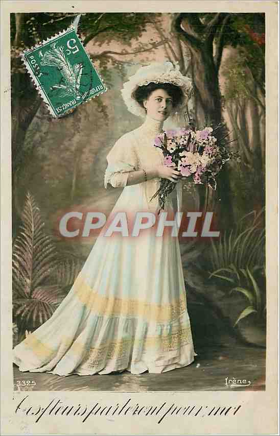 Lady in a ball gown — in a forest setting — Irène, n° 3325