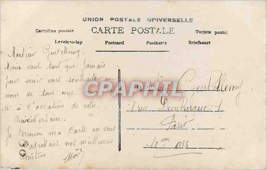 Femme en robe rose — Anniversaire — LOTUS, n°502 — Verso
