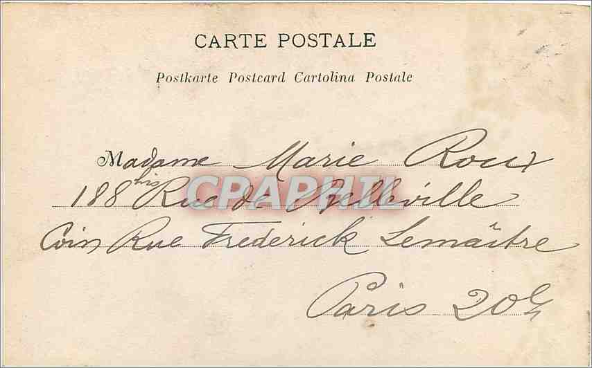 CPA Vaut mieux que ce qu'on donne  — Back