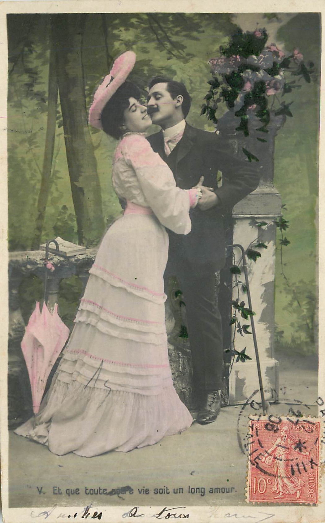 CPA Et que toute vie soit un long amour 
