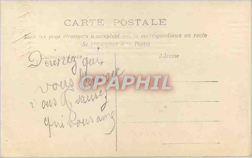 CPA 1er Avril Enfant Poissons — Rückseite