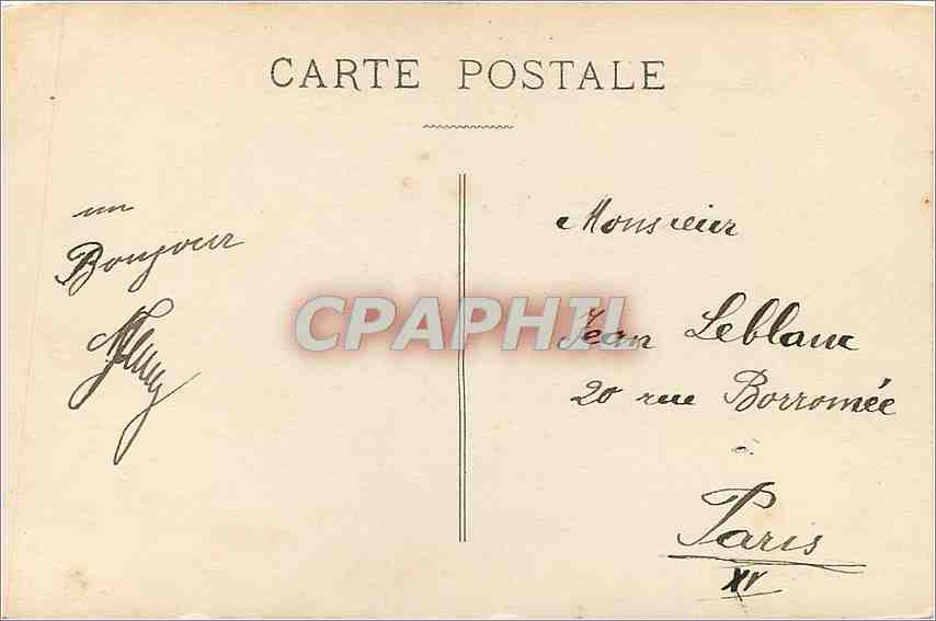 CPA Bonne fete  — Verso