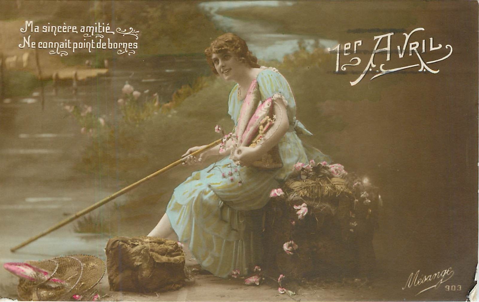 CPA 1er Avril ma sincere amitie ne connait point de bornes 