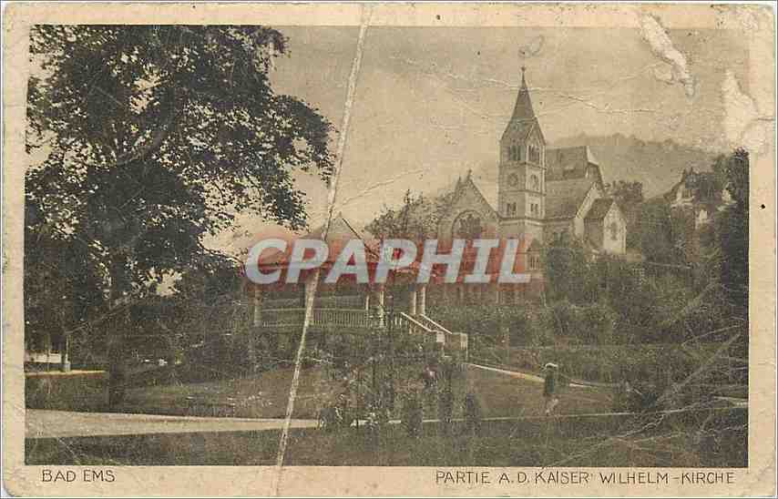 CPA Bad Ems Partie A D Kaiser Wilhelm Kirche 