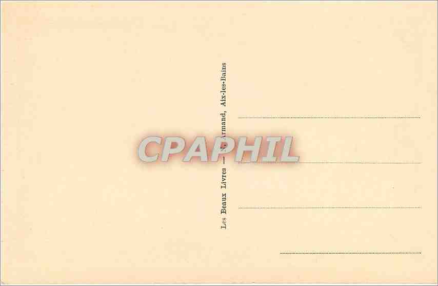 CPA Aix les Bains Grottes creusees par l'eau des sources galerie de 120 m de long  — Verso