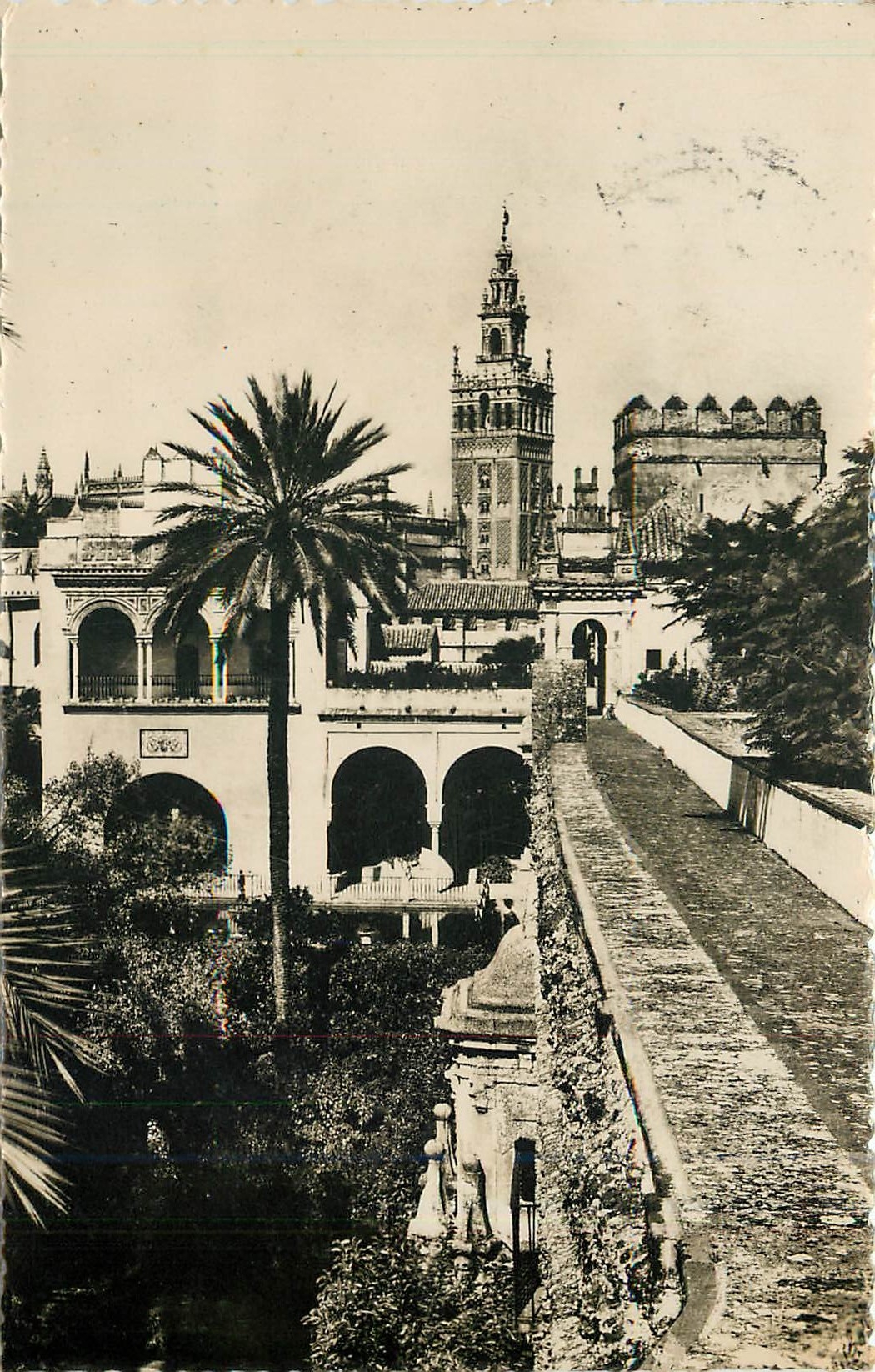 CPA Sevilla la Giralda des l'Alcazar Royal 