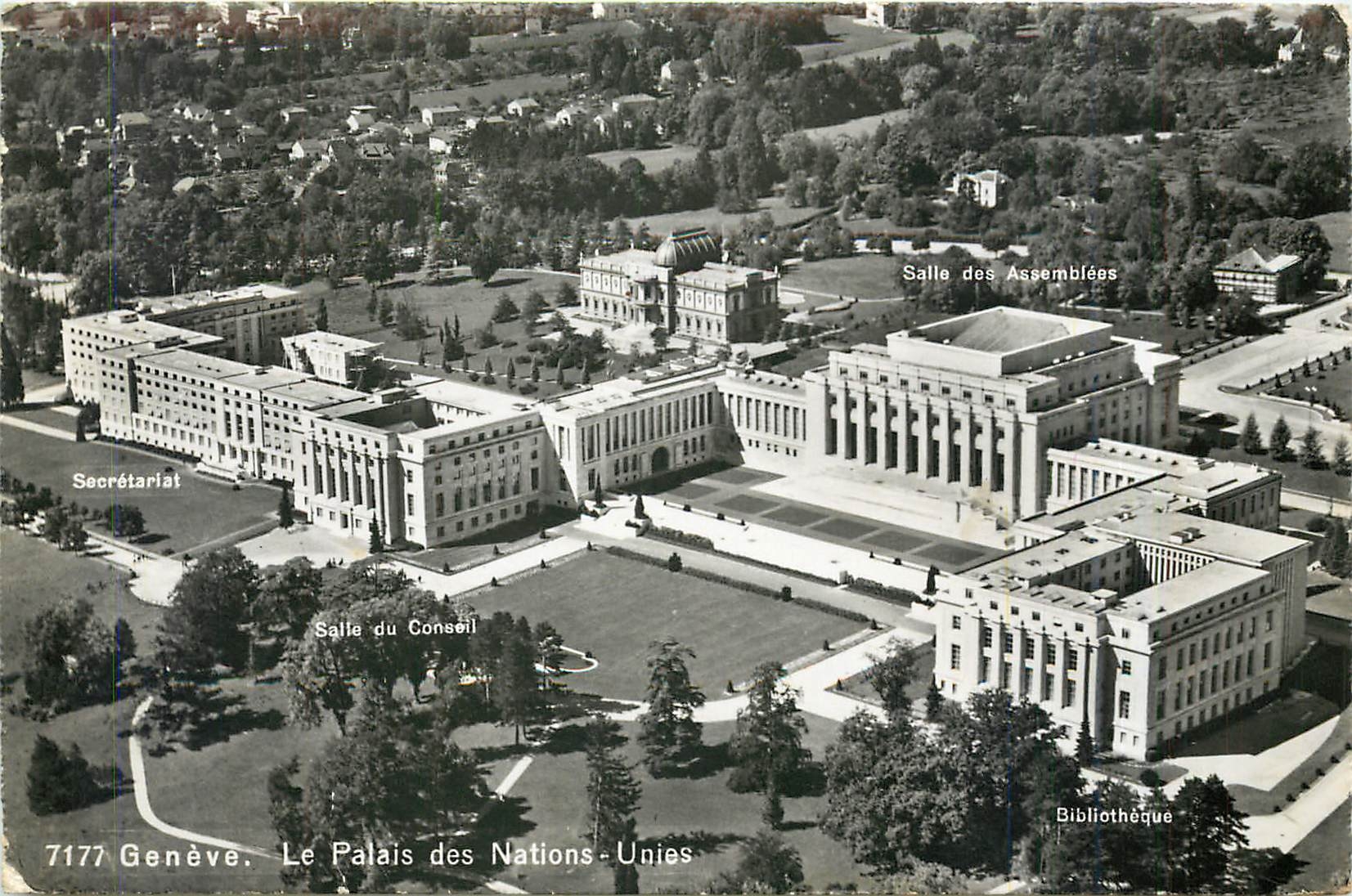 CPA Geneve le palais des nations unies 