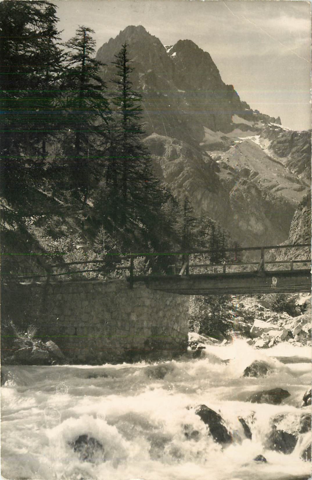 CPA Images de Chez nous Montagnes Alpes du Dauphine le Torrent d'Ailefroide et le Pelvoux Vallouise 