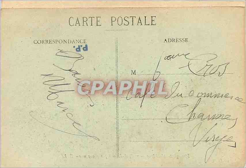 CPA Messageries Maritimes Paul Lecat par grosse mer  — Rückseite