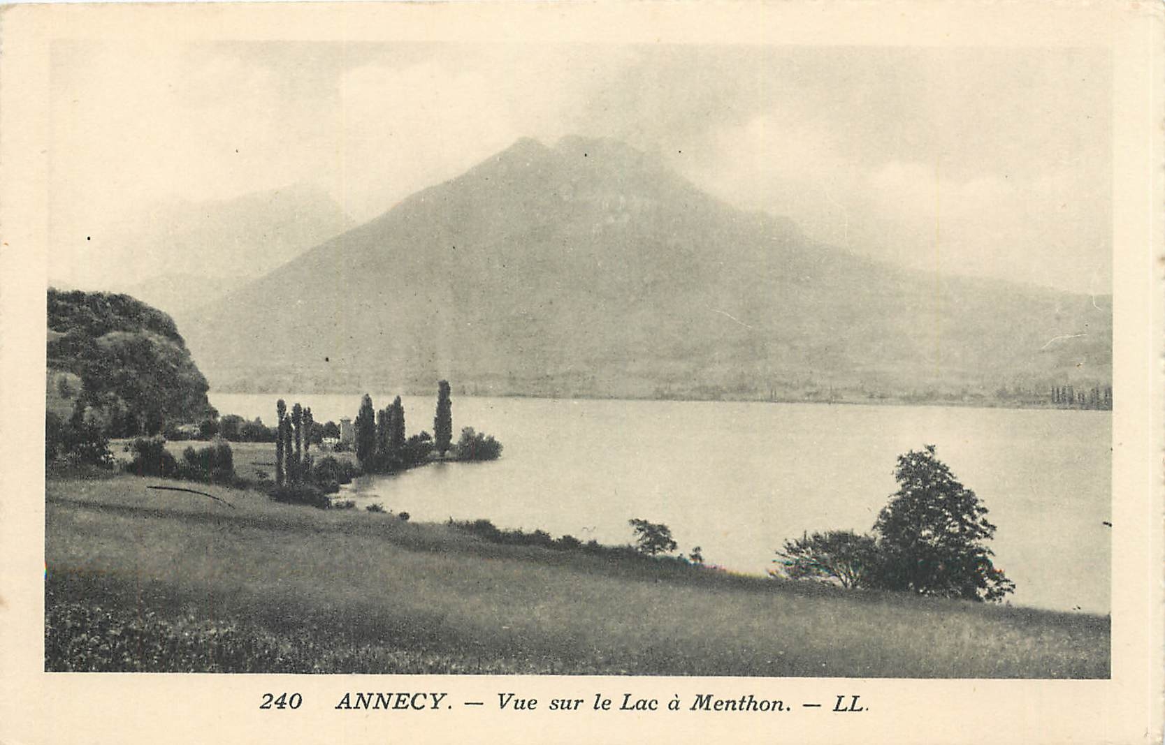 Annecy — Vue sur le Lac à Menthon — LL. — N° 240