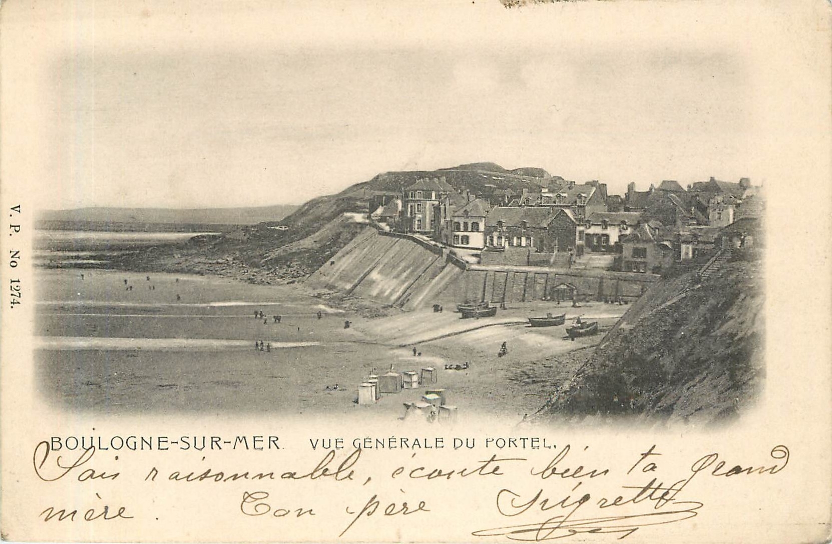 Boulogne-sur-Mer — Allgemeiner Blick auf den Portel — V.P. Nr. 1274