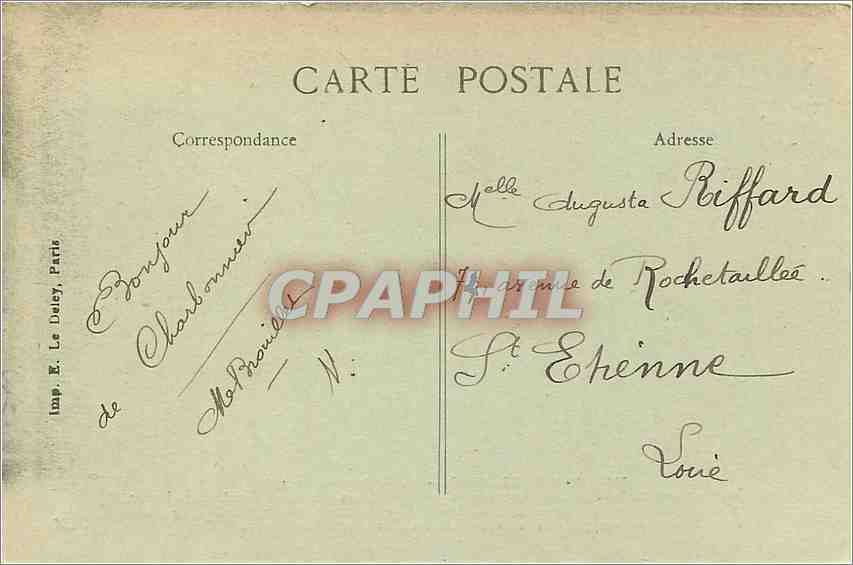 CPA Royat les Bains La Grotte des Laveuses  — Rückseite