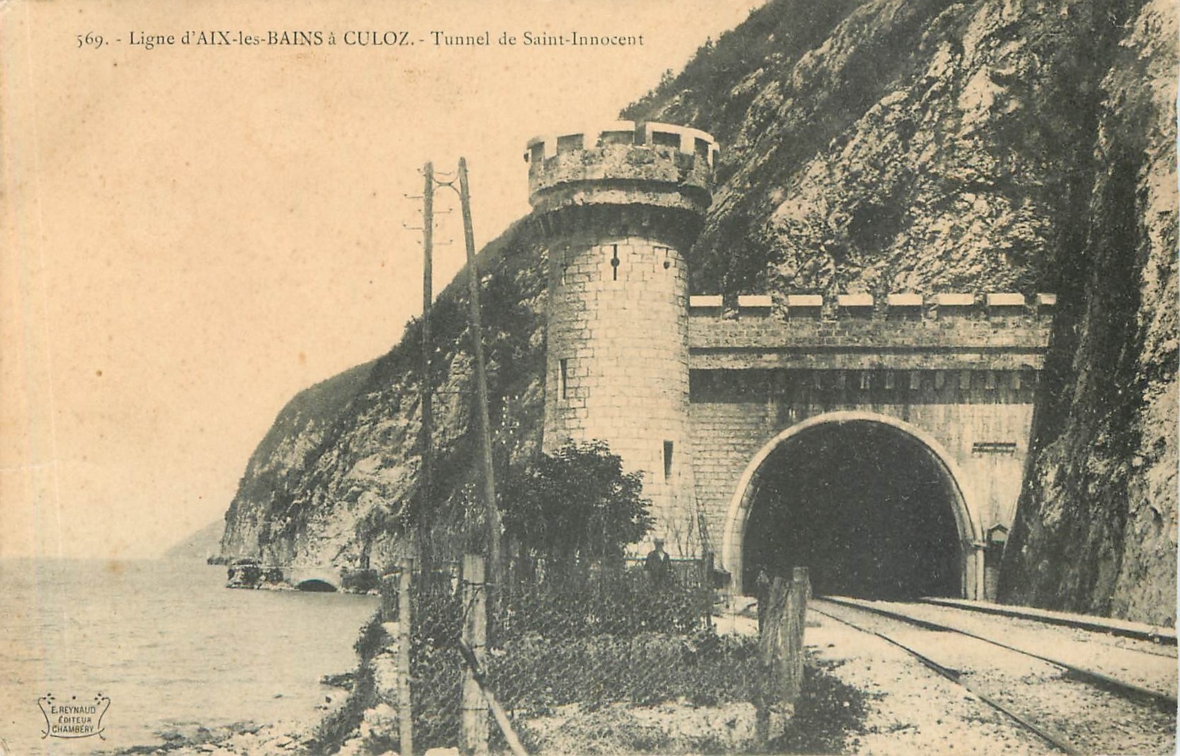 CPA Ligne d'Aix les Bains a Culox Tunnel de Saint Innocent 