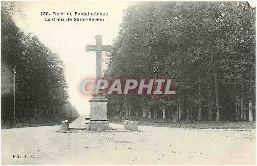 Foresta di Fontainebleau — La Croix de Saint-Hérem — Edit. V. F.