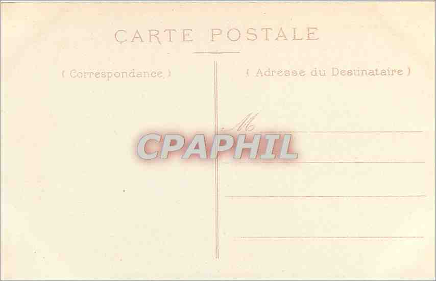 Palais de Fontainebleau — Façade du Château — Éditeur non identifié, n° de série 3 — Verso
