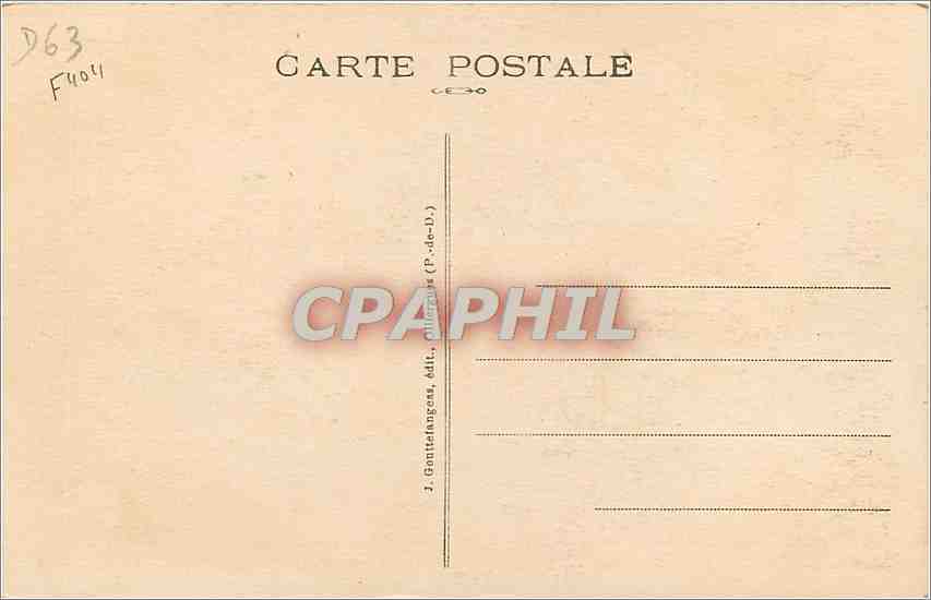 Royat — Source Eugénie — publisher G. D'O. n°308 — Back