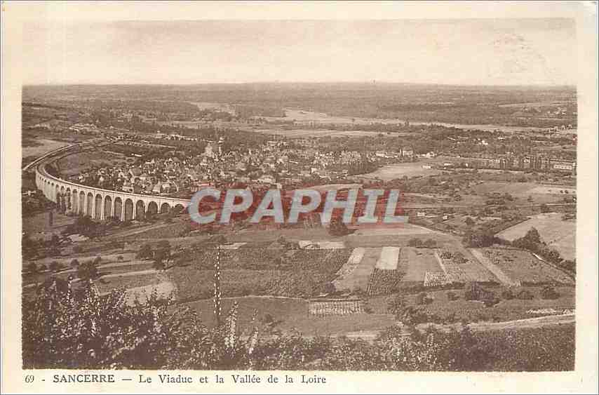 CPA Sancerre le Viaduc et la Vallee de la Loire 