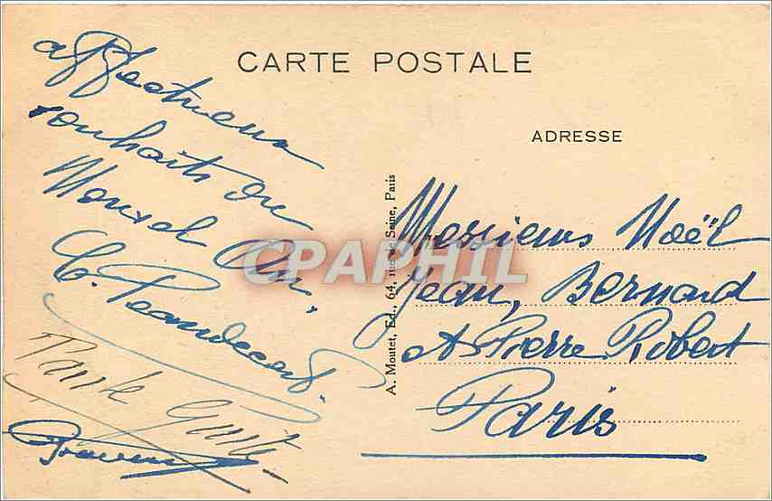 CPA Reynolds Le Petit Samuel Londres  — Verso
