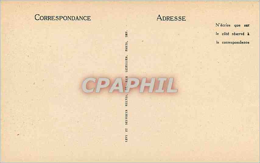 CPA Lourdes Chemin de fer funiculaire du Pic du Jer  — Verso