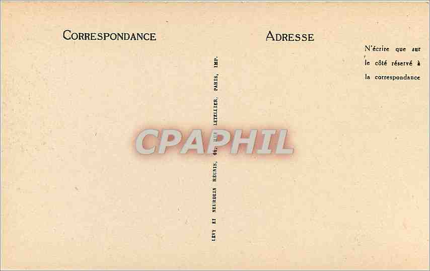 CPA Lourdes la Basilique et le Gave  — Verso