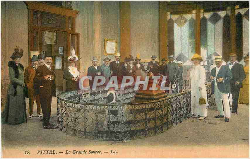 CPA Vittel la grande Source 