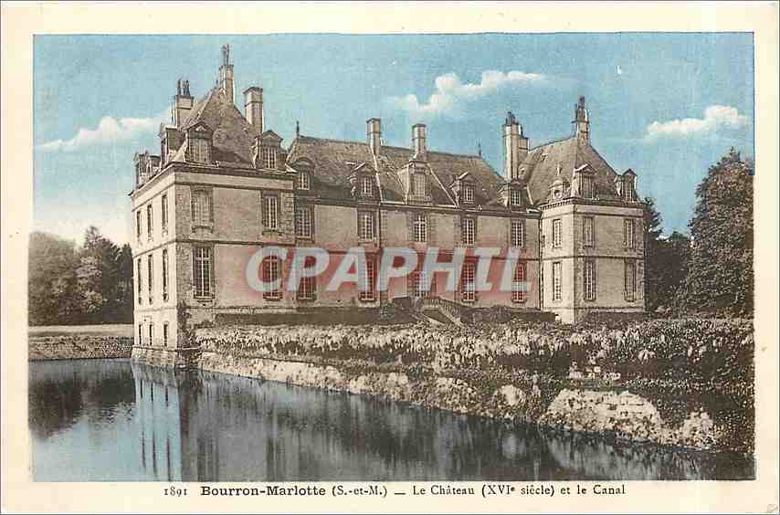 Bourron-Marlotte (S.-et-M.) — Das Schloss (16. Jahrhundert) und der Kanal
