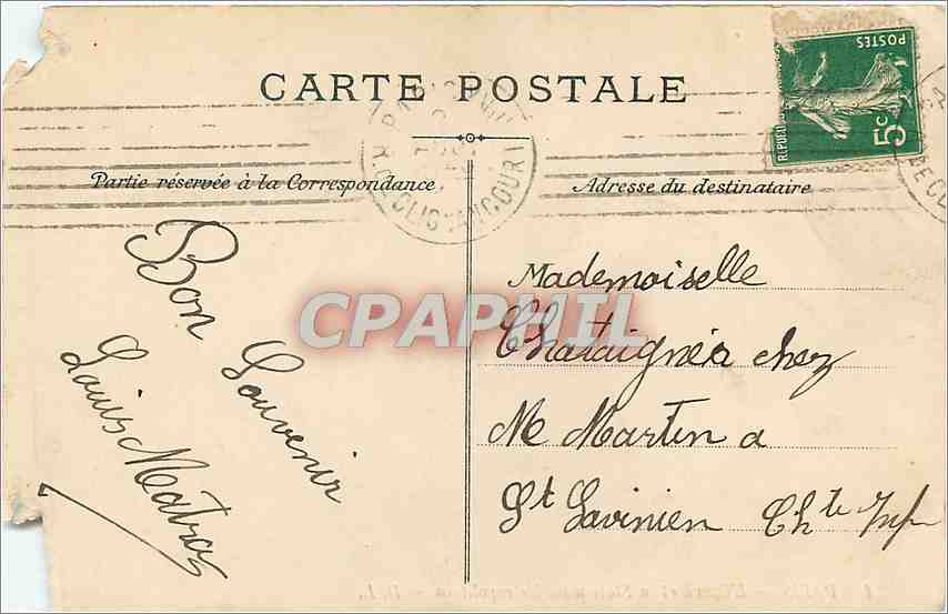 CPA Paris L'Opera et la Station du Metropolitain  — Rückseite