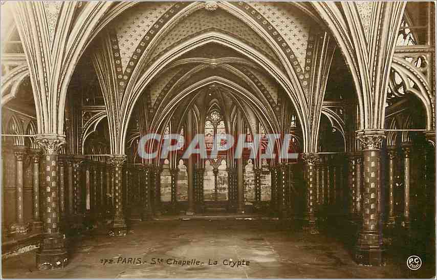 CPA Paris Ste Chapelle la Crypte 