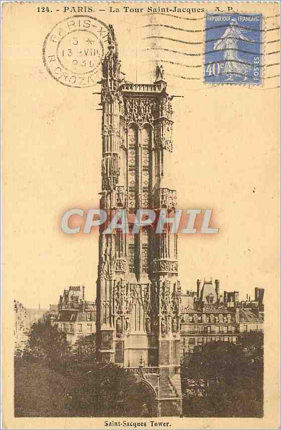 CPA Paris La Tour Saint Jacques 