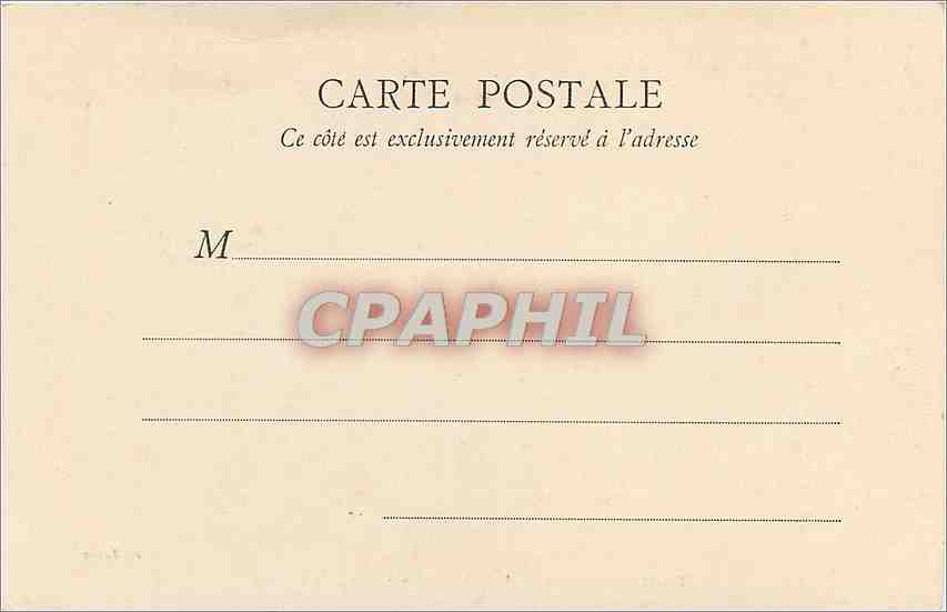 Fontainebleau — Antichambre - Salon de réception — B.F., PARIS — Verso