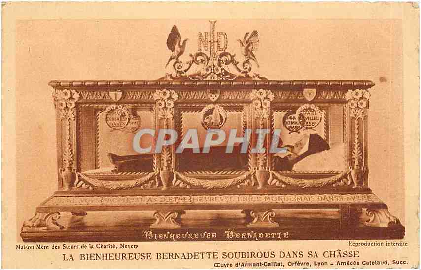 CPA La Bienheureuse Bernadette Soubirous dans sa chasse 