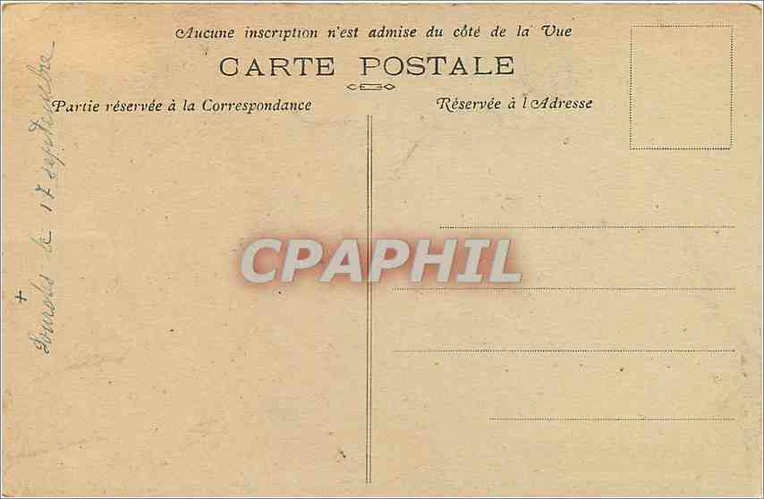 CPA Lourdes Hautes Pyrenees le Gave et la basilique  — Verso