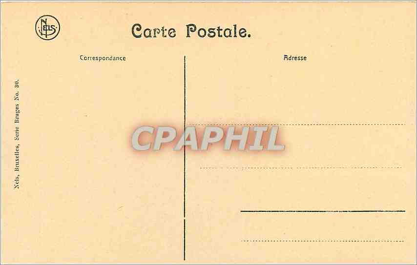 CPA Bruges Quai du Rosaire  — Rückseite
