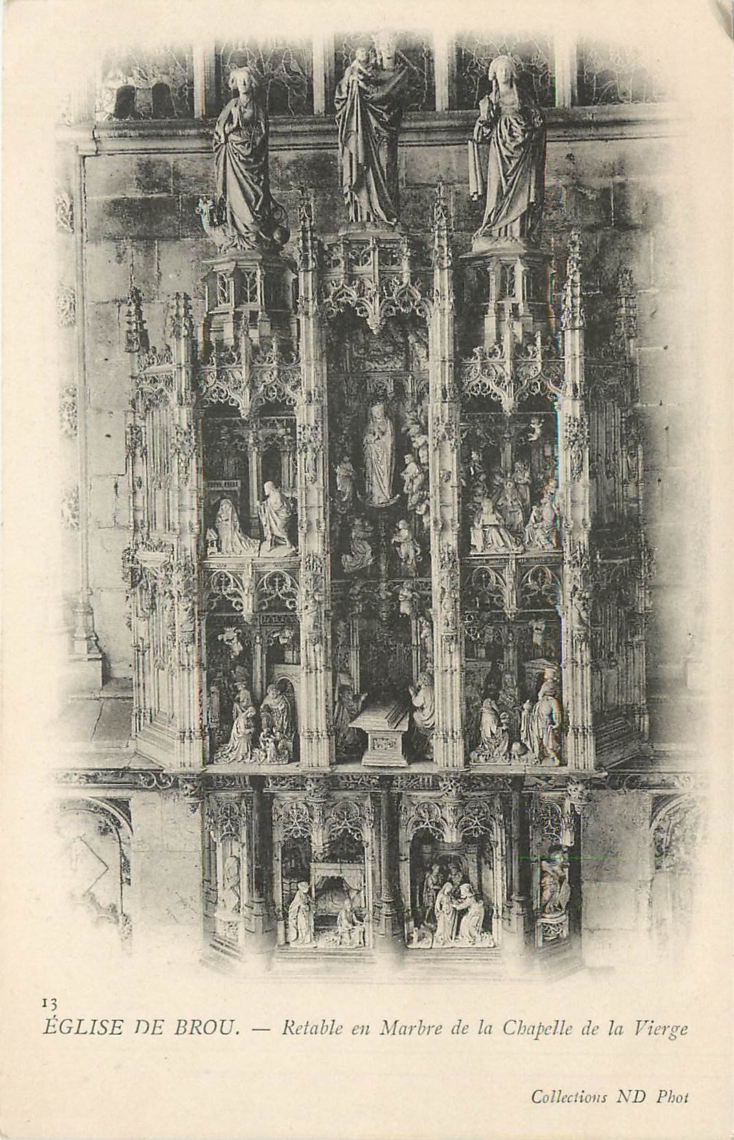 CPA Eglise de Brou Retable en Marbre de la Chapelle de la Vierge 