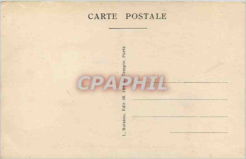 CPA Paris Cimetiere du Pere Lachaise Interieur de la Chapelle  — Rückseite