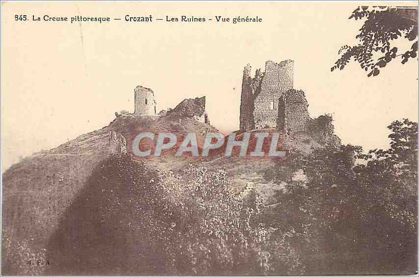 Crozant — Les Ruines — Allgemeine Ansicht — M.F.A.