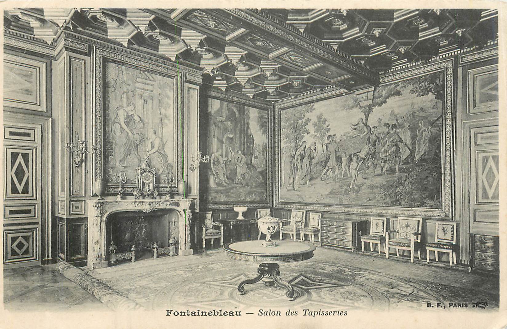 Fontainebleau — Innenansicht des Tapisserie-Saals — B.F., Paris
