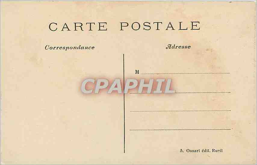 CPA Le Chateau de la Malmaison Rueil Entree principale  — Rückseite