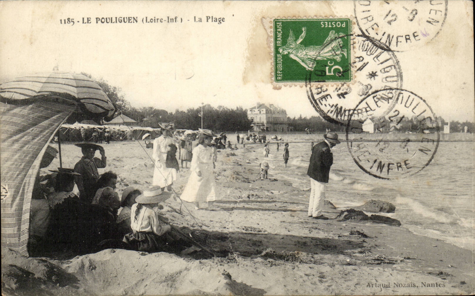 Le Pouliguen CPA La plage