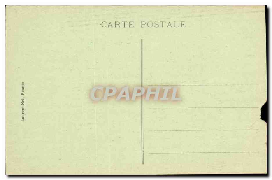 Dinard CPA Le port et la cale des vedettes vertes — Rückseite