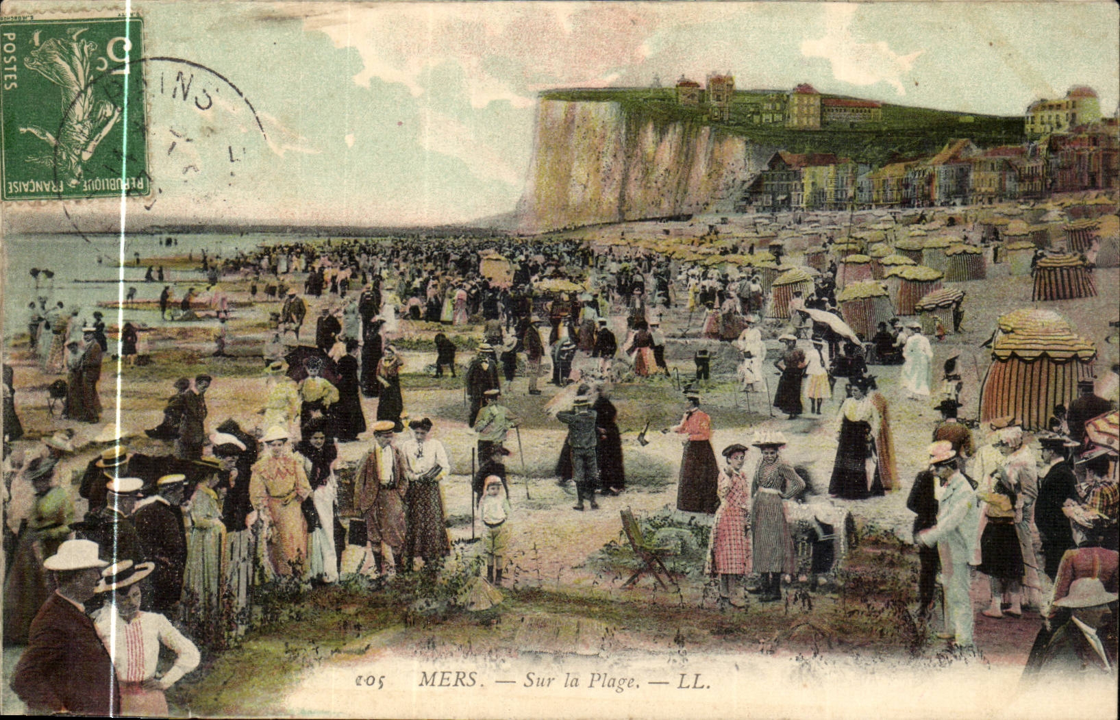 Mers les bains CPA Sur la plage
