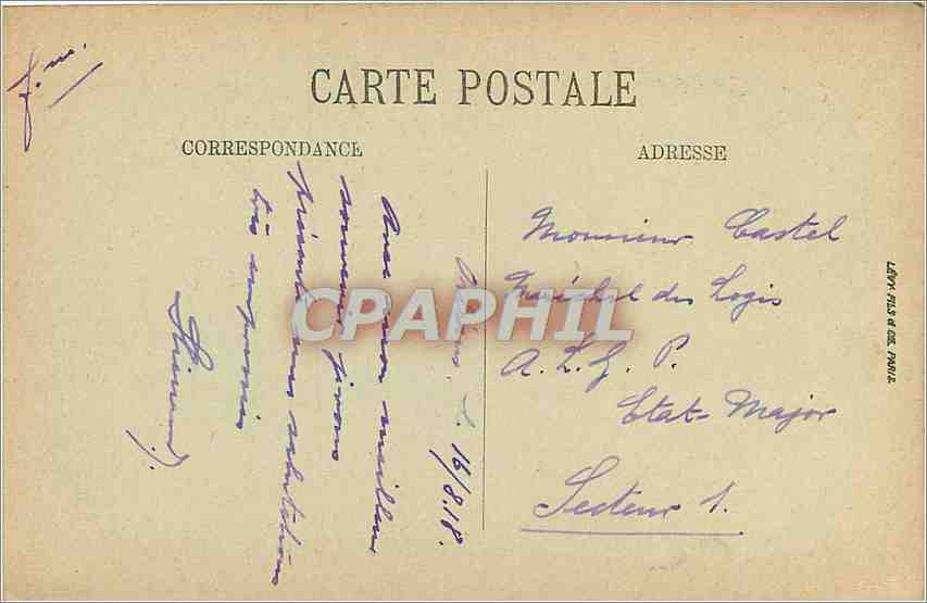 CPA Orleans vue sur la Loire  — Verso