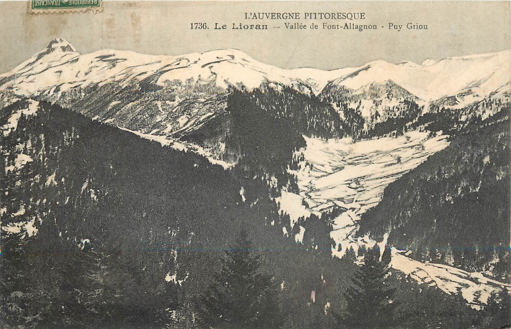 CPA L'Auvergne pittoresque le Lioran Vallee de Font Altagnon Puy Griou 