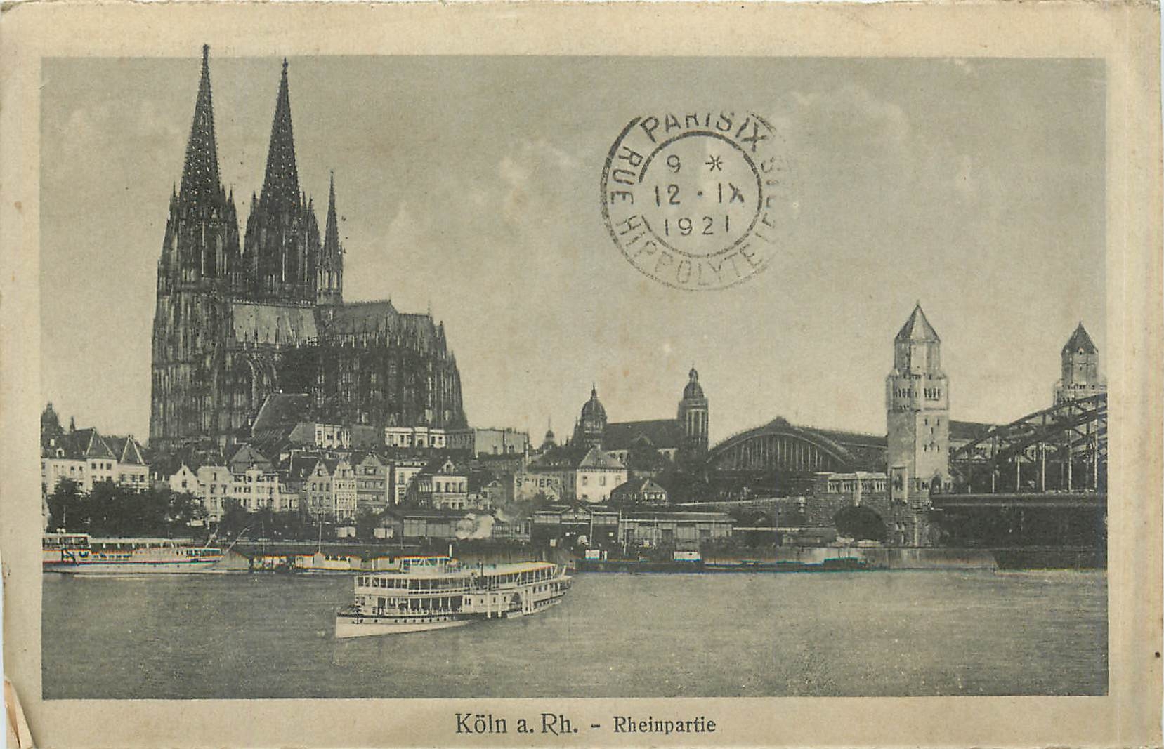 CPA Koln a Rh Rheinpartie  Bateau